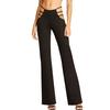 Women High Elasticity High Waist Cutout Strappy Casual Bell-Bottomed Pants