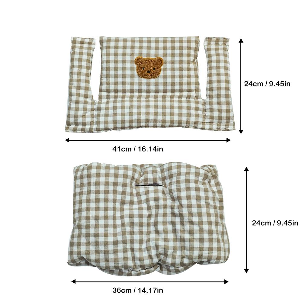 

Soft Seat Cushion for Infants Baby High Chair Cushion Cartoon Bear Chair Back Cushion and Seat Cushion High Chair Accessories