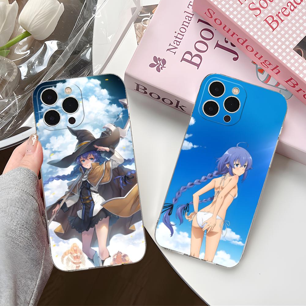 Mushoku Tensei Roxy Mobile Phone Case for iPhone 17 16 15 14 13 12 11 X XR XS Air Pro Max Plus Mini Clear Colorful Cover Luxury