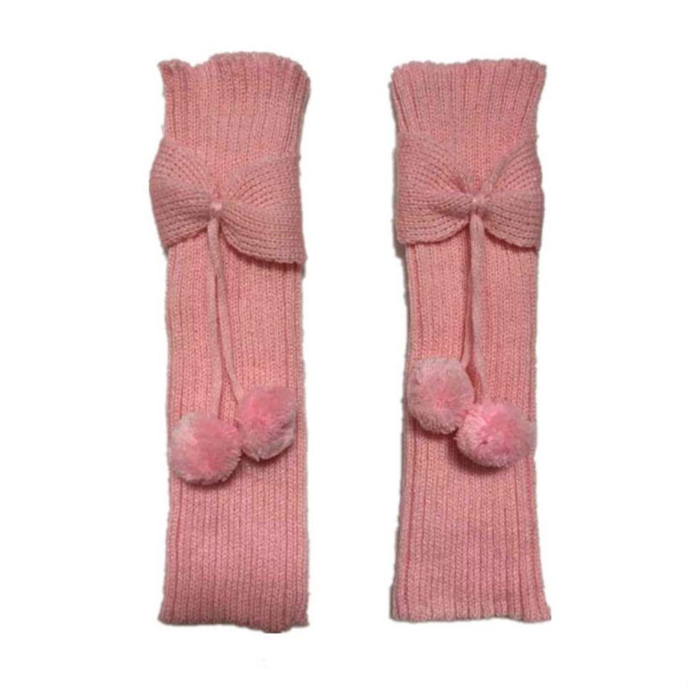 

Popular Butterfly Knot Sock Cover Autumn Winter Leg Warmers New Knitted Wool Boot Cover рожевий