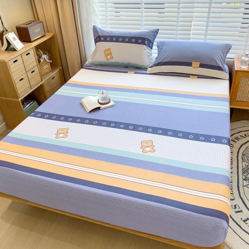 Cotton Printed Mattress, Simmons Mattress Protective Cover, Pure Cotton Lazy Bedspread Pillowcase