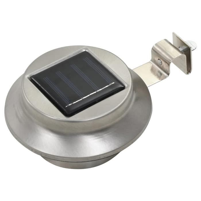 Lampe solaire - vidaXL - Ronde - 12 cm - 6 pcs - LED Blanc