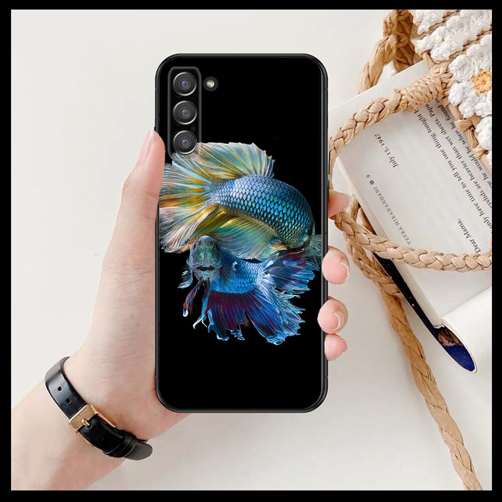 

Чехол для телефона с изображением карпа кои для Samsung Galaxy S8 S9 S10E S20 S21 S5 S30 Plus S20 fe 5G Lite Ultra, черный, мягкий чехол Galaxy S21 5G