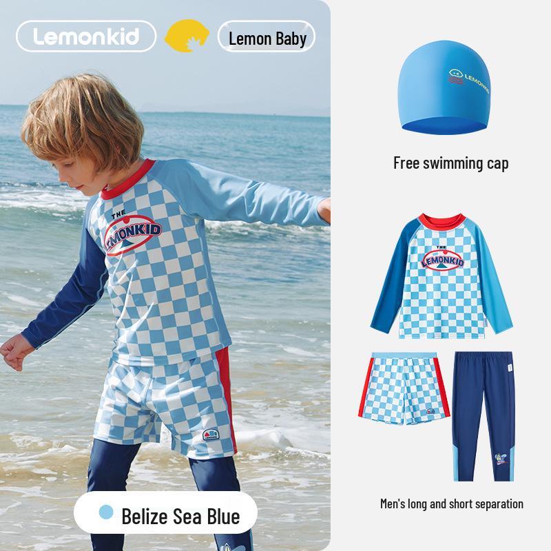 

Lemon Baby Quick-Dry Chlorine-Resistant Swimsuit for Boys and Girls Size 130 [115-125CM, 45-55 kg]