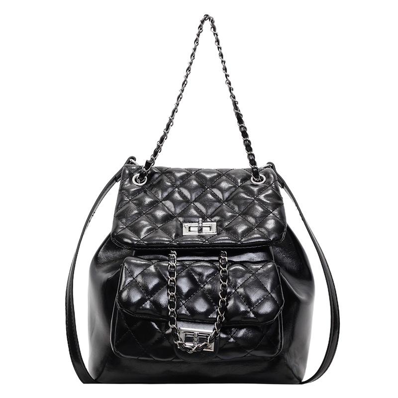 

Женский рюкзак Новый рюкзак Мода Дорожный школьный рюкзак чёрный