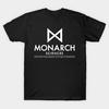 Men Black Print T-shirt Monarch Sciences No-Cut Transfer Paper Print Cotton Tshirt