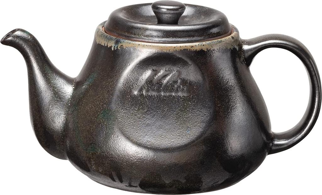Kalita Coffee Hasami Pot, 480ml, Black, SG, Ware, Sandstone, #35223