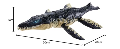 Mattel Jurassic World Roaring Kronosaurus Action Figure, Approximately 30cm Long, Ages 4 and Up, HLP18