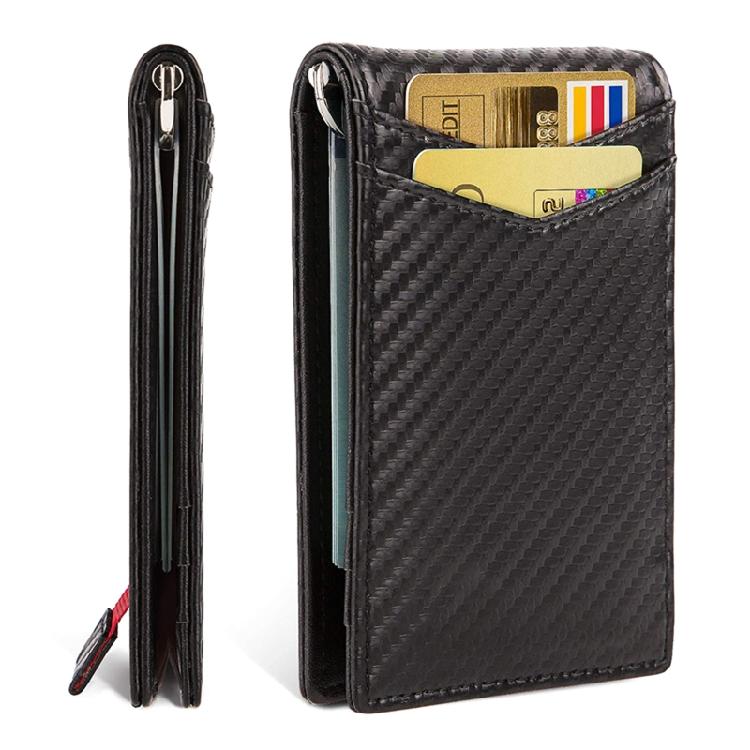Men RFID Blocking Slim Money Clip Wallet Credit Card ID Holder Thin Minimalist