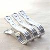 10PCS Large Stainless Steel Clips for Home Drying Down Clothes Quilt Windproof Clothespins Home Laundry Beach Towel Clips