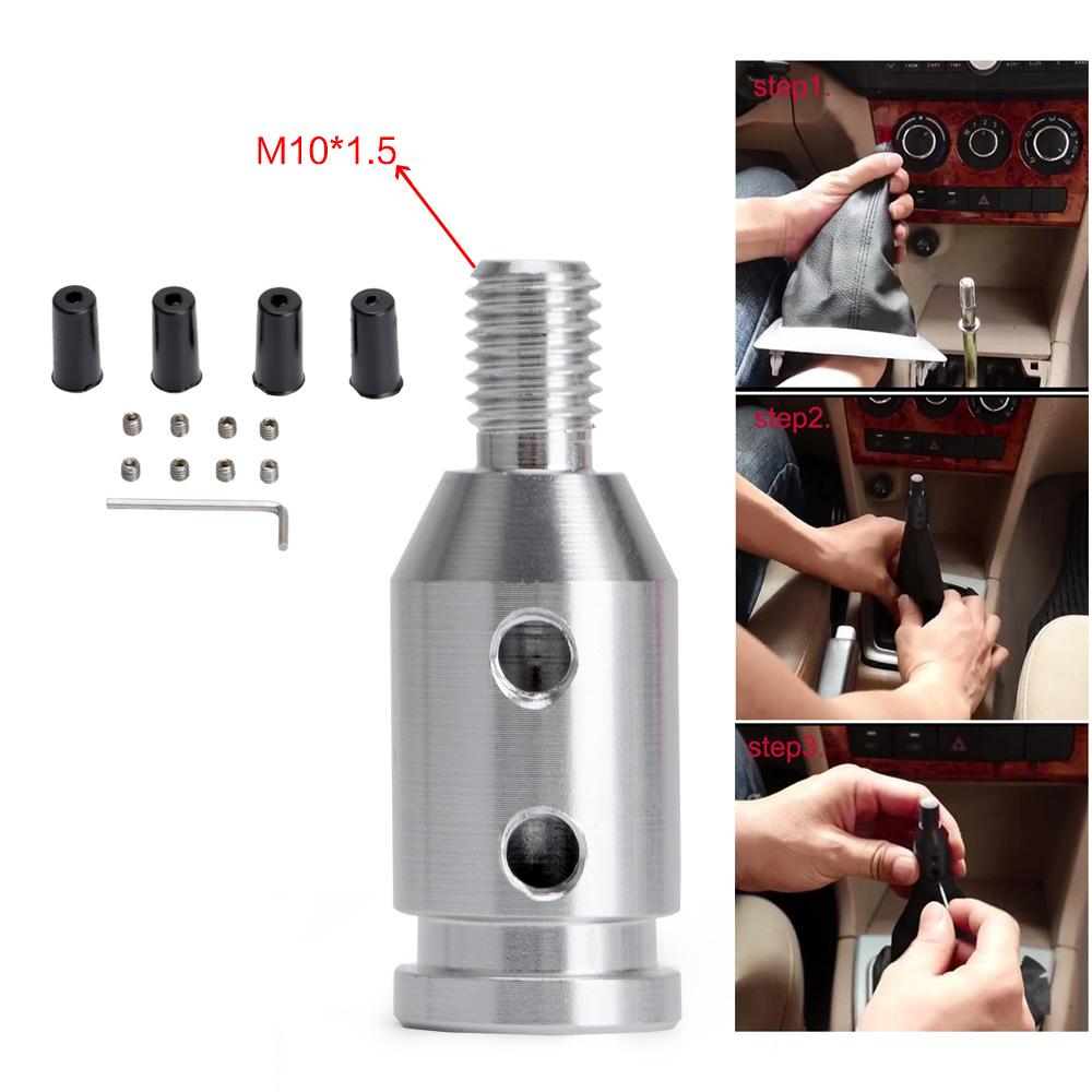 Universal växelspaksratt i aluminium för växelspaksadapter för icke gängade växlare för BMW Mini 4 färger