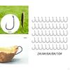 50Pcs Barbed Fly Fishing Hooks for Dry Accessories Tools Tying Saltwater