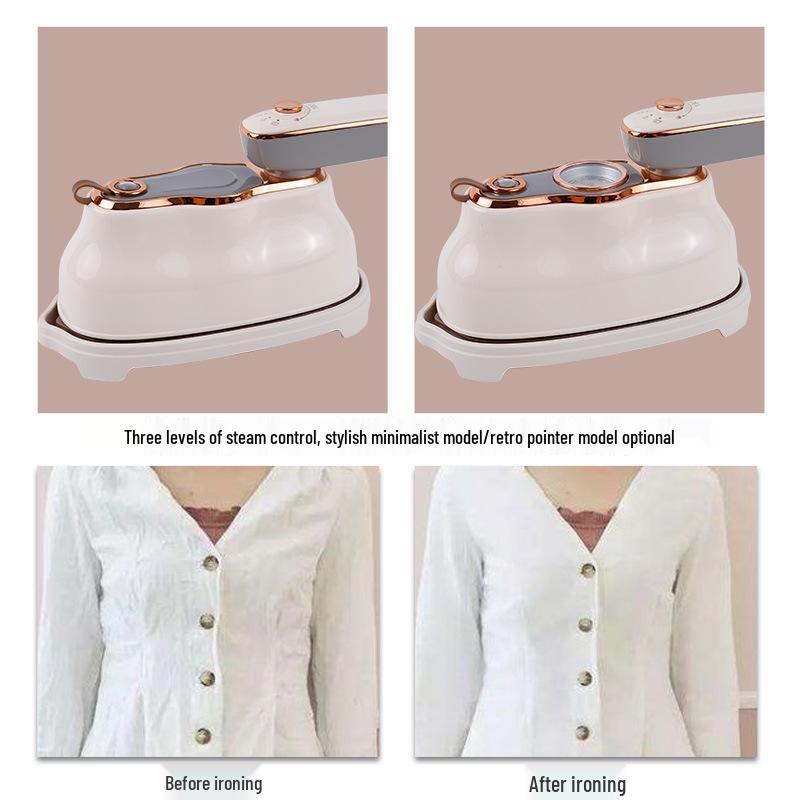 Fer à repasser de voyage portable avec indicateur de température, design pliable