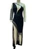 Dreamy High-Slit Sequin Evening Dress - Long Sleeve Women's Formal Wear