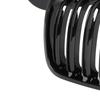 BMW 3 E46 99-01 COUPE / CABRIO griglie tra i fari (reni) set sinistra + destra DOPPIA BARRA NERA LUCIDA