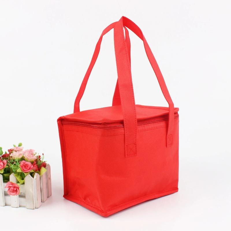 

Aluminum Foil Bag Drink Carrier Insulated Bags Beer Delivery Bags Portable Lunch Cooler Pouchs Folding Insulation Picnic Ice Pack Food Thermal Pockets 21x14x17cm 10pcs червоний