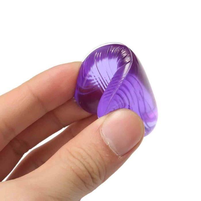 Sponge Puff Transparent Silicone Gel for Cosmetic Tool PURPLE