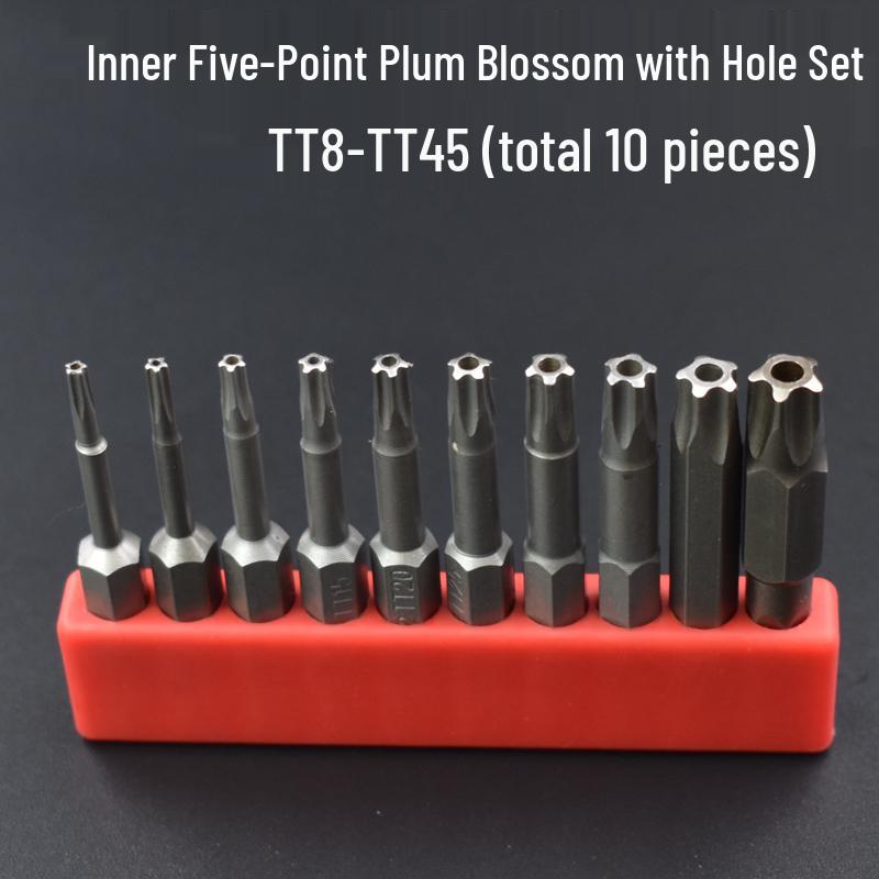Nigao S2 Internal Hex Five-Point Star Magnetic Air Impact Driver Bit