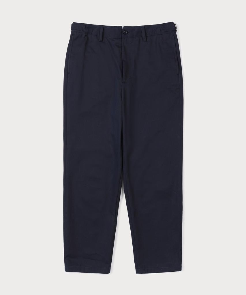 247Silijeu Adjustable Cotton Chino Pants Dark Navy