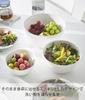 Yamazaki Jitsugyo Easy to tilt and mix cooking bowl set Microwave safe White Bowl x x H7cm Tower Dishwasher safe 1391 3-piece S W15.9 D15.9