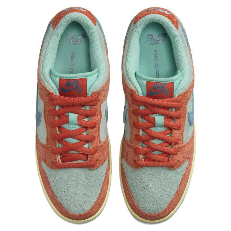Nike Sb Dunk Low Orange Emerald Rise Skateboard Shoes DV5429-800