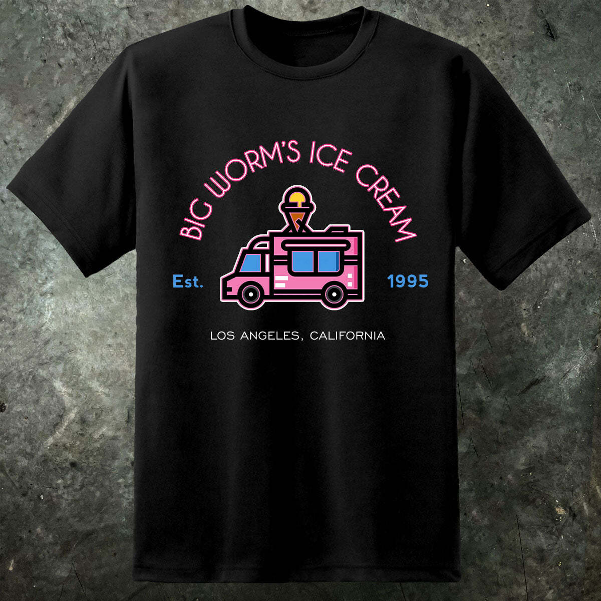 New Big Worms Ice Cream Friday Inspired Mens T Shirt S