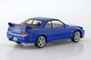 Aoshima Bunka Kyozai Scale Rakupla Snap Kit Nissan R33 Skyline Blue Plastic Model Kit 1/32 No. 21-BE GT-R Pre-Colored (Automobile)