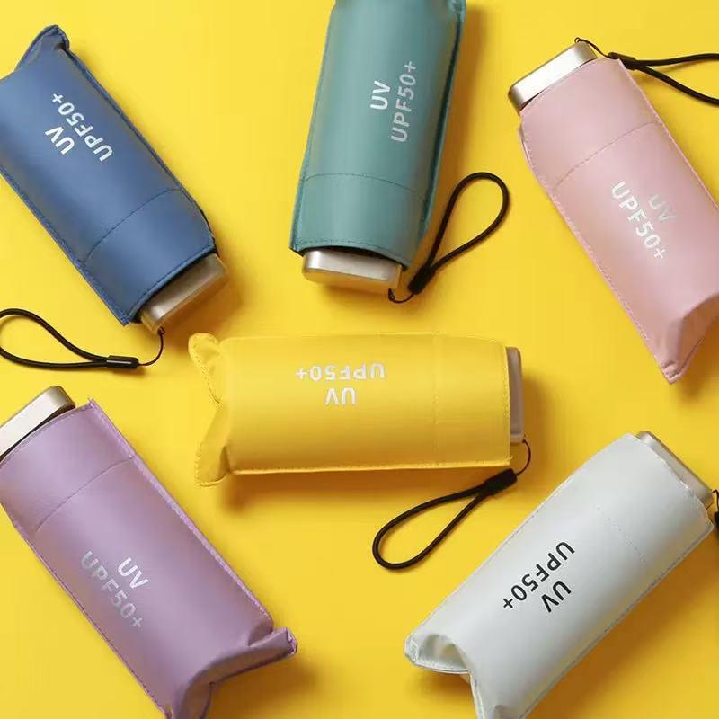 50% Off: Ultra-Light, Dual-Use Sun & Rain Pocket Umbrella for Men and Women - Mini Capsule, Five-Fold Design