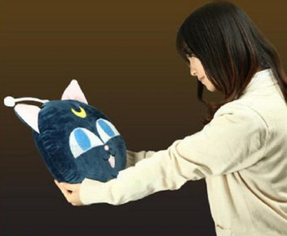 Anime Sailor Moon Pet Cat Luna P Ball Plush Beads Cushion Pillow Toy 14 Inches