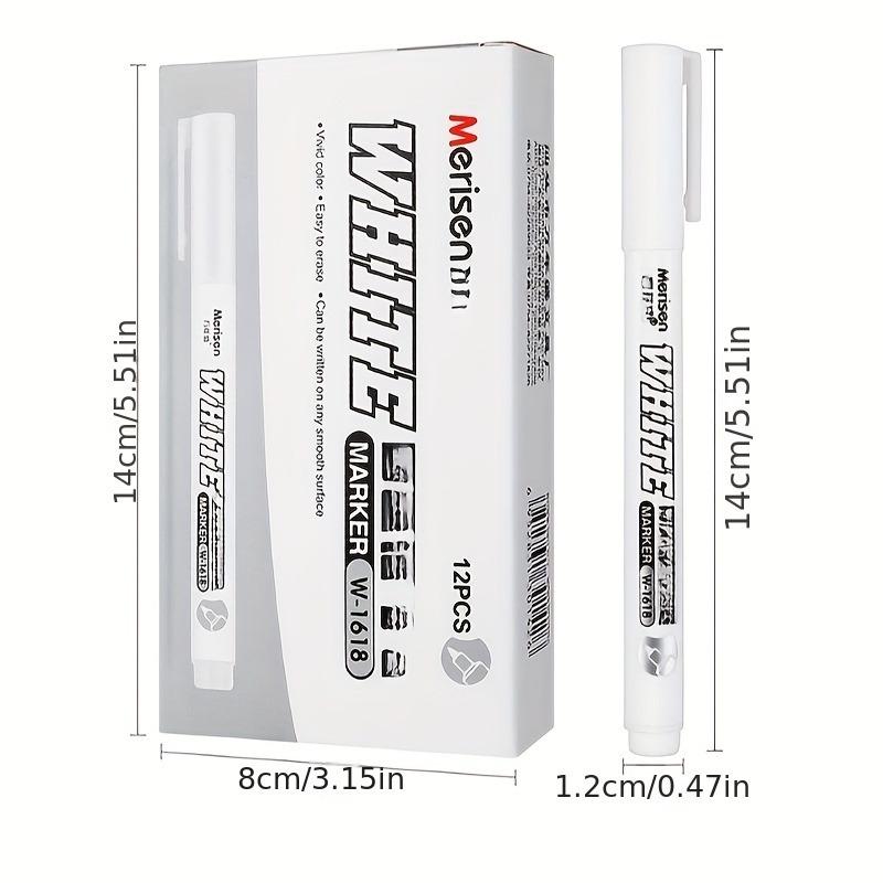 2 White waterproof marker pens