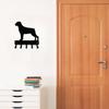 Rottweiler Metal Wall Art Key Holder Dog Leash Hanger Iron Decor
