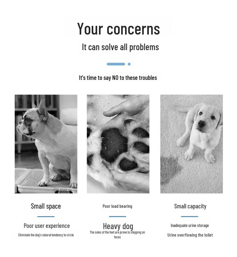 Flat Dog Toilet: Splash-Proof, Flushable Design for Small To Medium Dogs