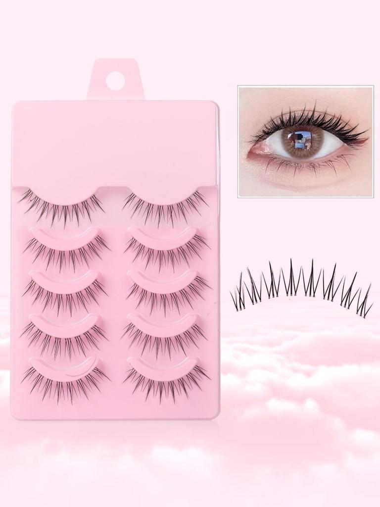 5Pairs Little Devil Eyelash Cosplay Lash Extension False Eyelashes Fairy Sweet Eyelashes Eye Makeup Tools