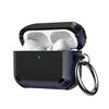 Earphone Case for AirPods Pro 3 Charging Case Portable Shockproof Wireless Earbud Protective Cover Full Coverage Shell Skin with Metal Ring