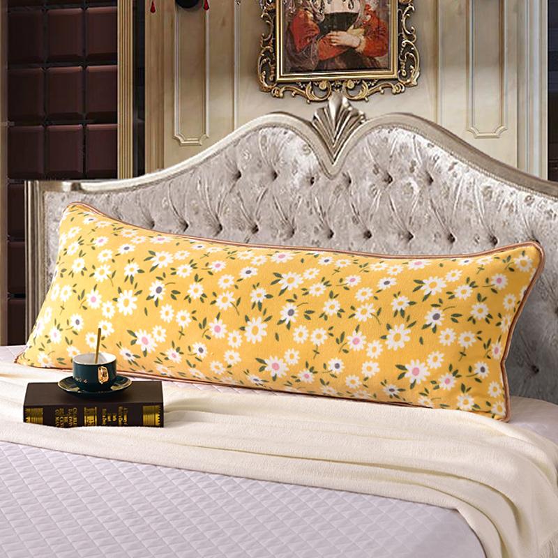 48*120cm Length Winter Sleep Pillowcase Thick Coral Fleece Pillow Case Soft Flannel Warm Pillow Cover For Couple Home Bedding