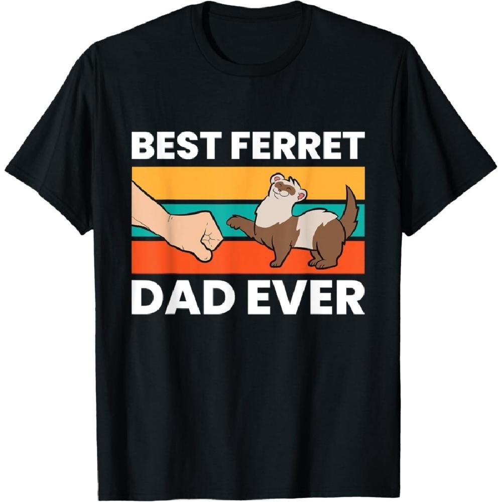

Best Ferret Dad Ever T-Shirt XXXXXL чорний
