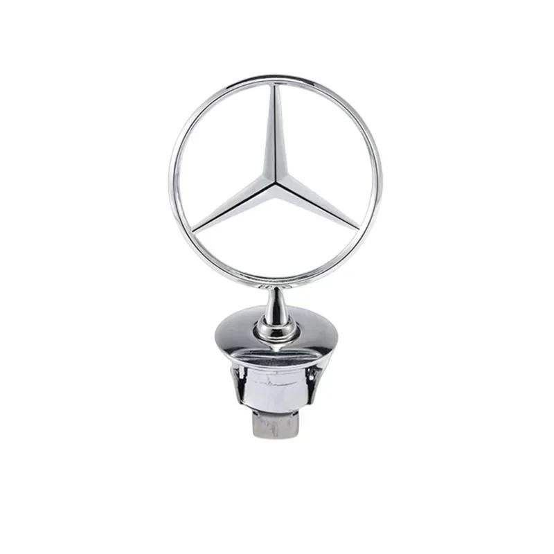 

Автомобильная наклейка Новая 2025 Для Mercedes Benz 3D Металлическая эмблема-значок на капот автомобиля для Mercedes Benz W202 W203 W204 W205 W208 W2