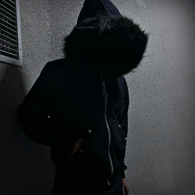 Women S Vintage Trendy Fuzzy Hood Long Sleeve Zip Up Hooded Jacket