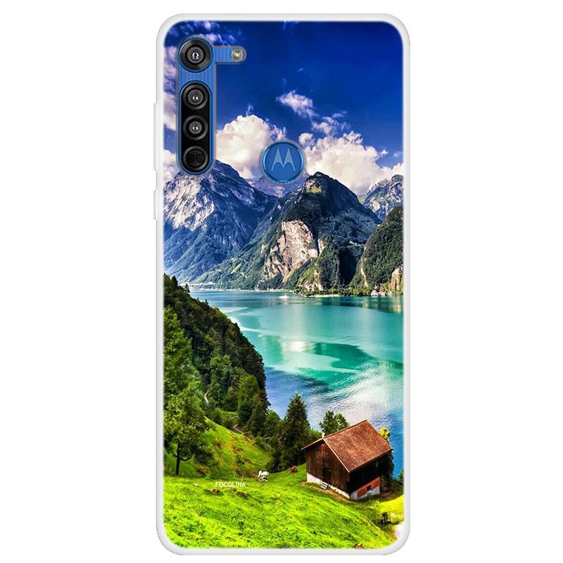 Moto G8 Power Kılıfı Yumuşak Silikon Arka Kılıf Motorola Moto G8 Plus Telefon Kılıfı İçin Moto G8 Power Lite G 8 G8+ Sevimli Kapaklar