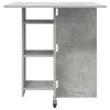 Dining Table 115 x 70 x 75 cm Particleboard Concrete Grey Rectangular