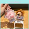 Pajamas Plaid Cute Nien Lion Cartoon Plush Toy Pendant  Keychain For Gift
