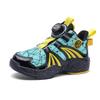 Breathable mesh children's basketball shoes 2025 spring and summer new classmates rotating button children's sneakers non-slip sneakers