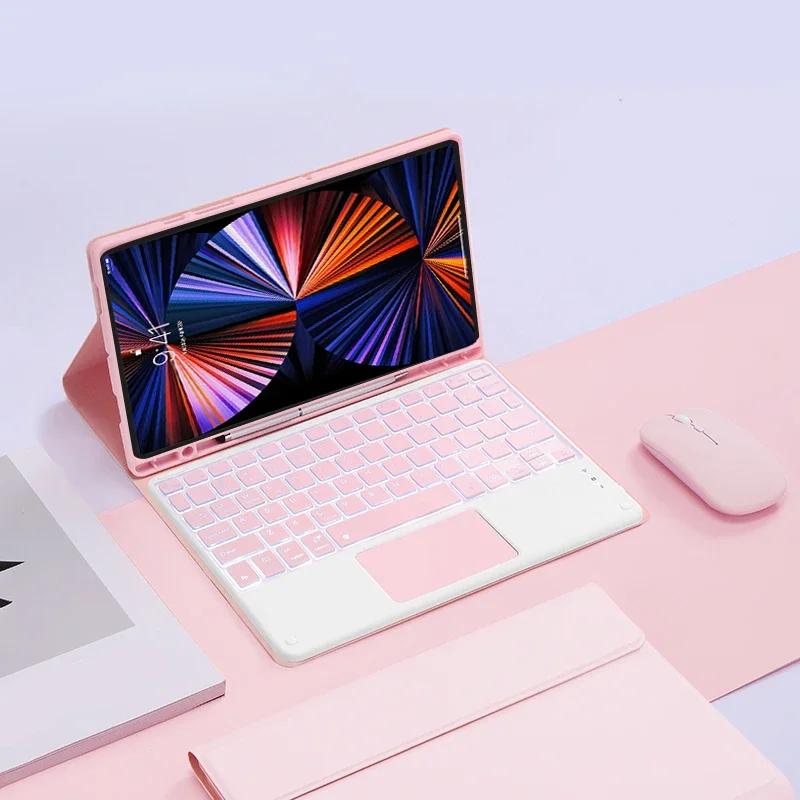 For iPad 11th 10th Generation Case with Keyboard Touchpad Backlit Keyboard Cover for iPad 11-inch A16 10th Gen 10.9