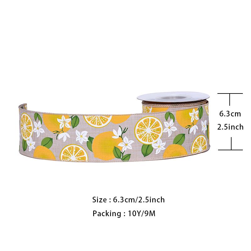YAMA 2.5inch*10Yard Spring Wired Edge Ribbon for DIY Handmade Decoration for Gift Wrapping Craft Supplies & Materials Butterfly
