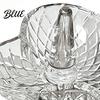 Small Ring Plate Jewelry Dish Glass Water Holder for Bathroom Ripple Elegant Clear Crystal Holder Decorative Trinket Tray Bedside