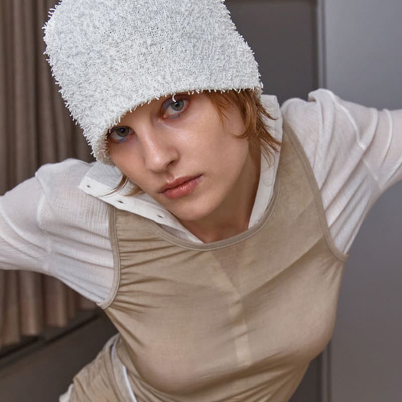 

UNDERCONTROL STUDIO FUZZY BEANIE / COOL BOUCLE / white FREE