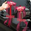 Complete Wedding Car Decoration Set: Pull Flowers & Ribbons