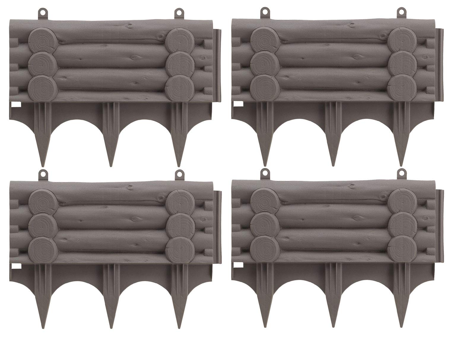 

Richell Подпорный бревенчатый стиль 45 Тип Темно-коричневый Набор из 4 штук