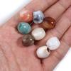 40pcs/lot Colored Barrel Shape Acrylic Beads Big Hole Loose Spaced Imitation Jade Beads For DIY Bracelet Bags Decor Accessories