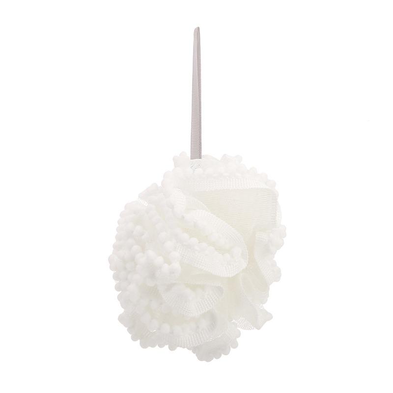 Miękka siatka gąbka do kąpieli kulki szczotka do czyszczenia skóry gąbka pod prysznic środek do czyszczenia ciała złuszczające skrubery kwiat do kąpieli akcesoria do kąpieli